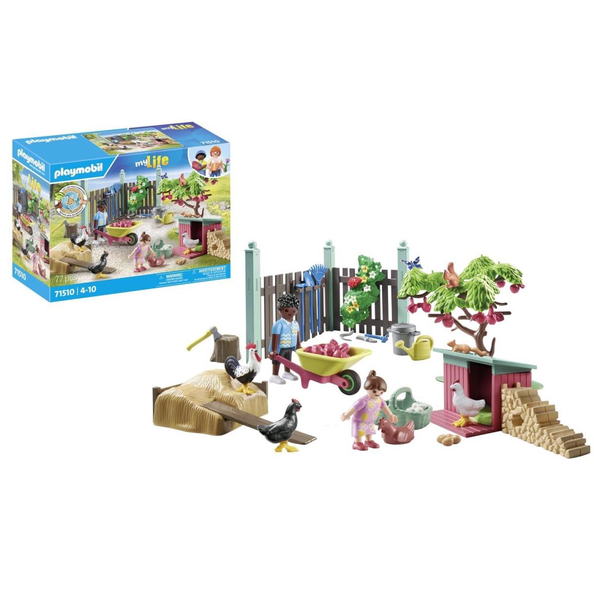 Playmobil 71510 Mylife: Little Chicken Farm Diverse Courtyard with Animals