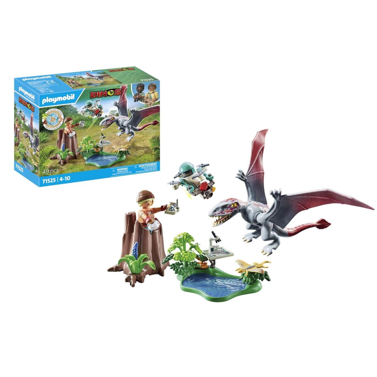 Playmobil Dinos 71525 Beobachtungsstation f r Dimorphodon Inklusive Drohne Mit