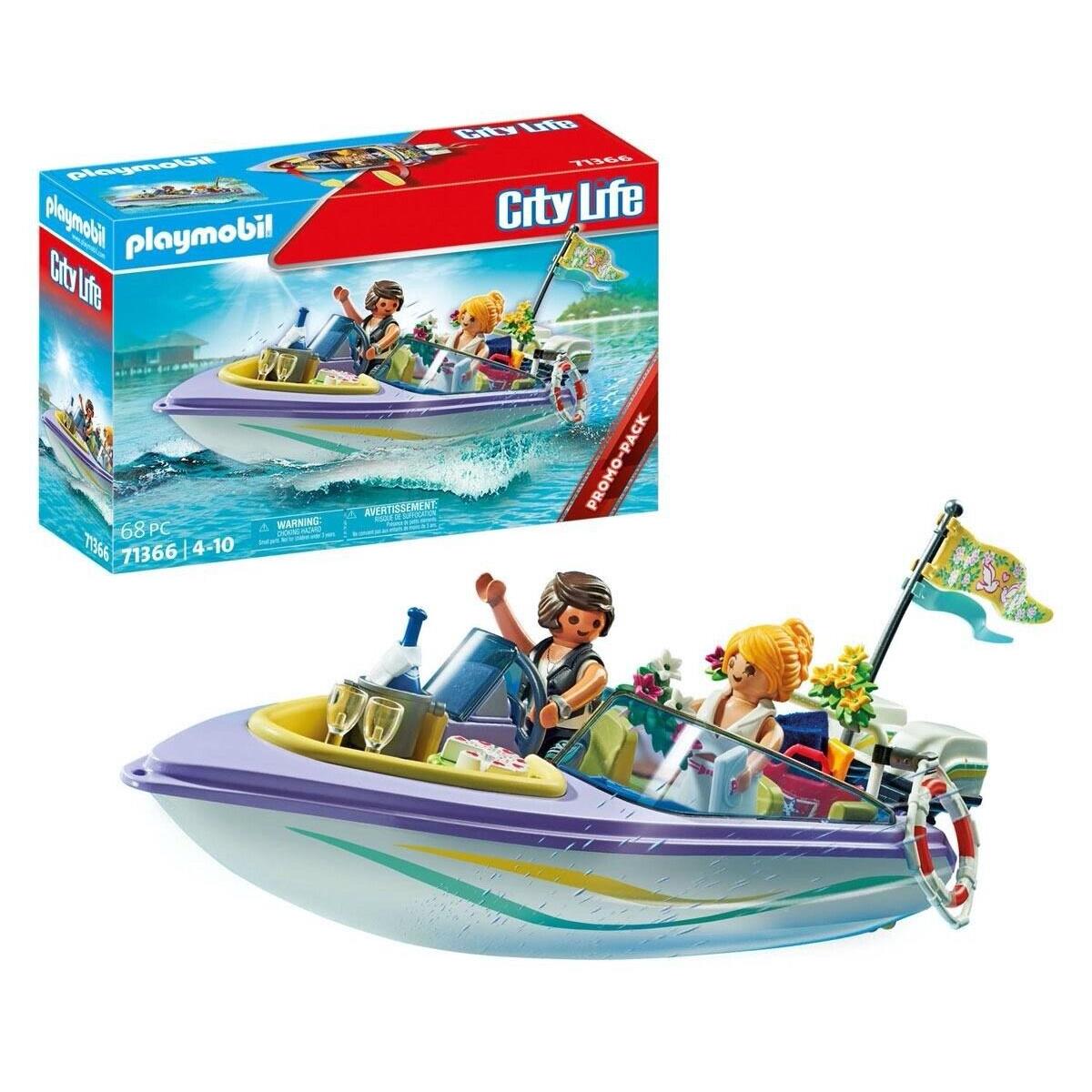 Playmobil 71366 City Life: Honeymoon Speedboat Trip