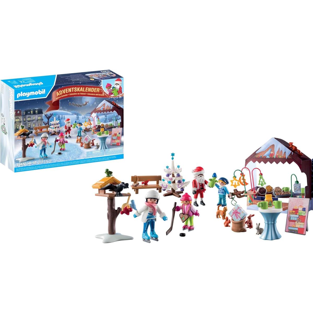 Playmobil Advent Calendar: Trip to The Christmas Market 71472 Building Toy Set