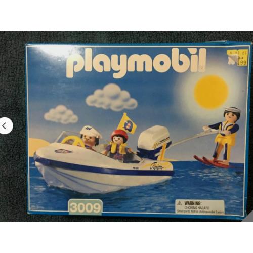 Playmobil 3009 Motor Boat with Skier Box Retired