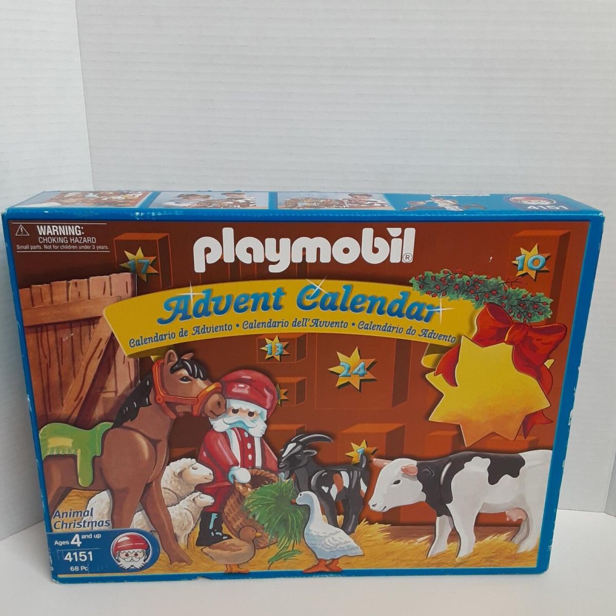 Playmobil 4151 Christmas Advent Calendar Animal Farm Santa