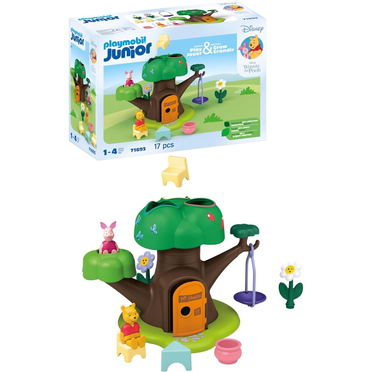 Playmobil Junior Disney Winnie The Pooh`s Piglet`s Tree House 71693 Toy Set