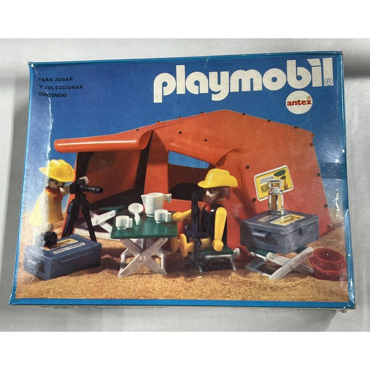 Playmobil Vintage 3413-ant - Safari Explorers and Tent Misb