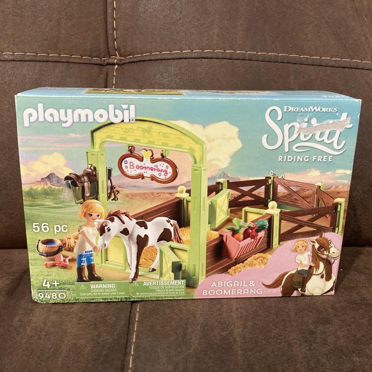 Playmobil Dreamworks Spirit Riding Free Abigail Boomerang Horse Stall Playset