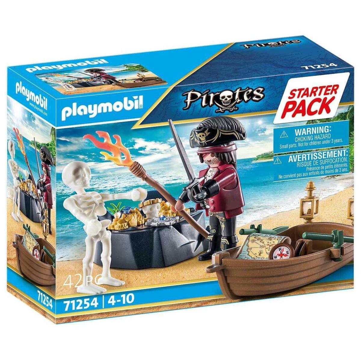 Playmobil 71254 Pirates: Starter Pack Pirate with a Boat