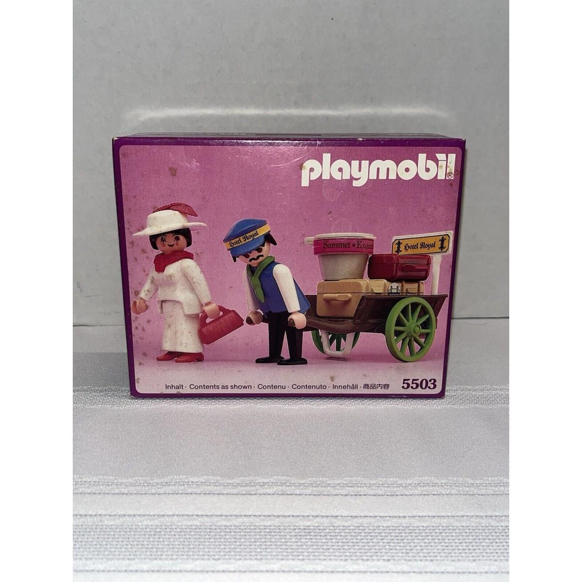 Vtg Playmobil 5503 Victorian Mansion Lady with Baggage Porter Nos