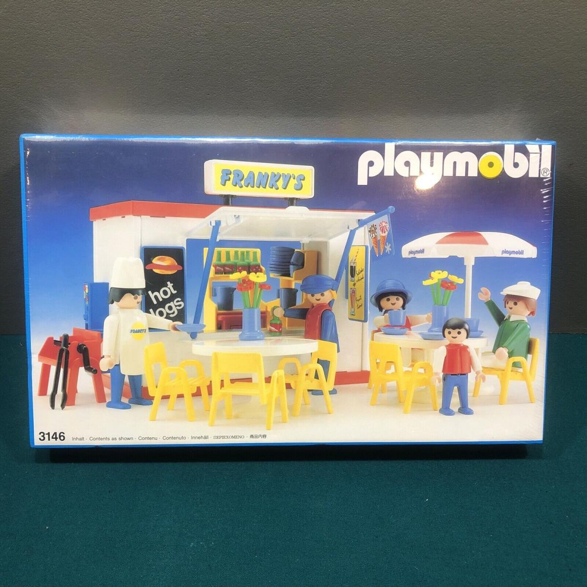 Playmobil 3146 Franky`s Hot Dog Stand 1986 in Mint Box