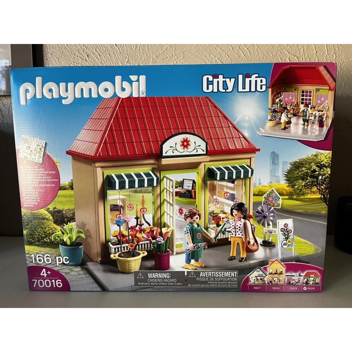 Playmobil City Life 70016 My Flower Shop Free Retired Rare Boxed