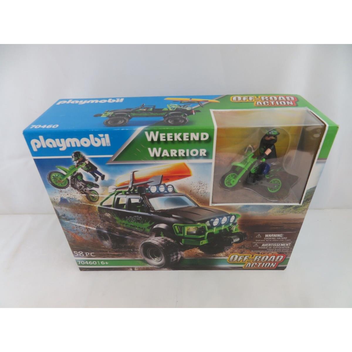 Playmobil 70460 Weekend Warrior Off-road Truck Dirt Bike 58 Pieces