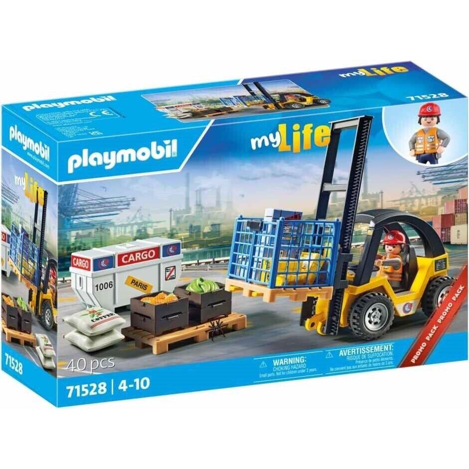 Playmobil 71528 My Life: Forklift Truck with Cargo