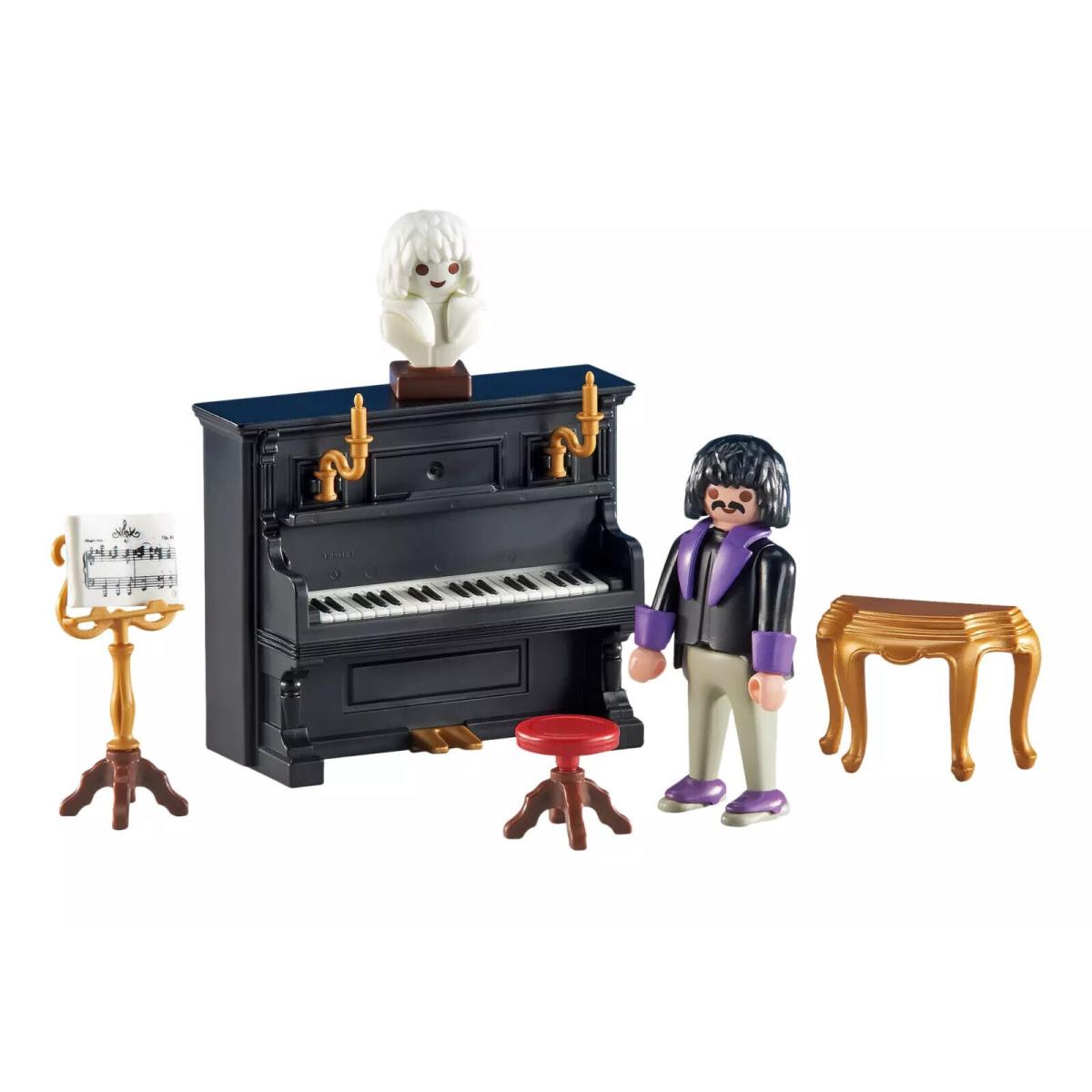 Playmobil 6527 Upright Piano Musician Bust Schimmel Mozart Pianist 5551