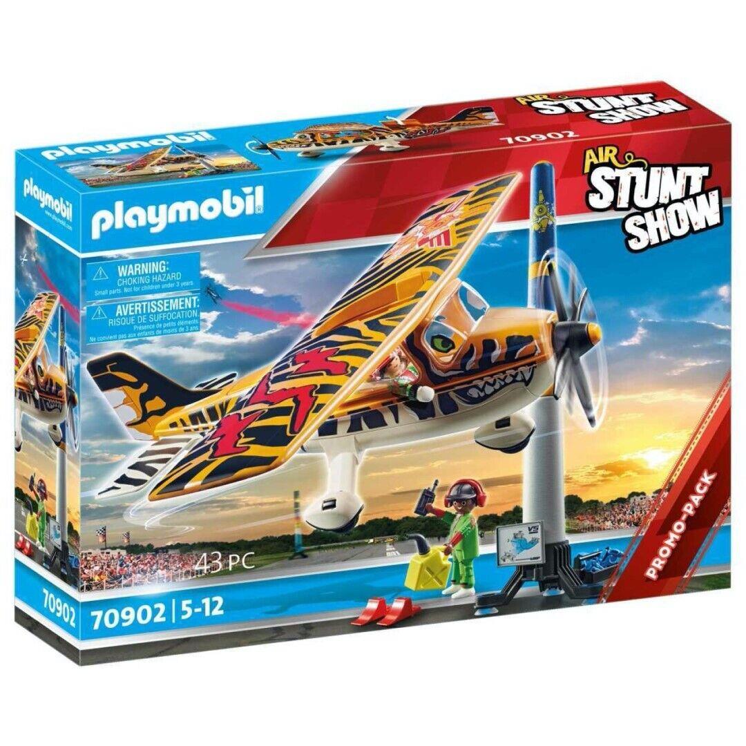 Playmobil 70902 Air Stunt Show Propeller Airplane Tiger