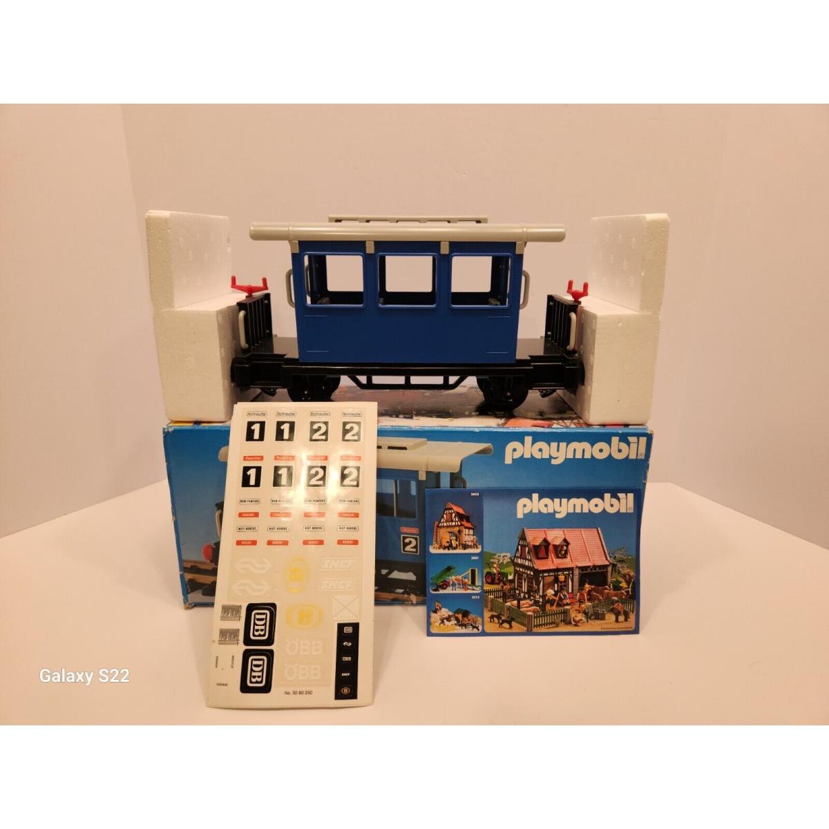 Playmobil 4100 Blue Passenger Car - Same Scale as Lgb