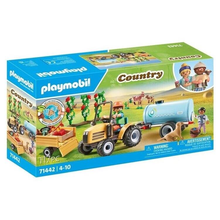 Playmobil 71442 Country: Tractor with Trailer and Water Tank