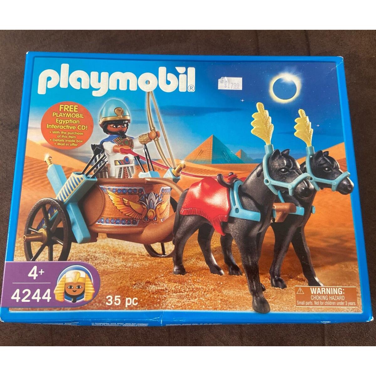 Playmobil Egyptians 4244 Archer in Chariot From 2009 Nisb