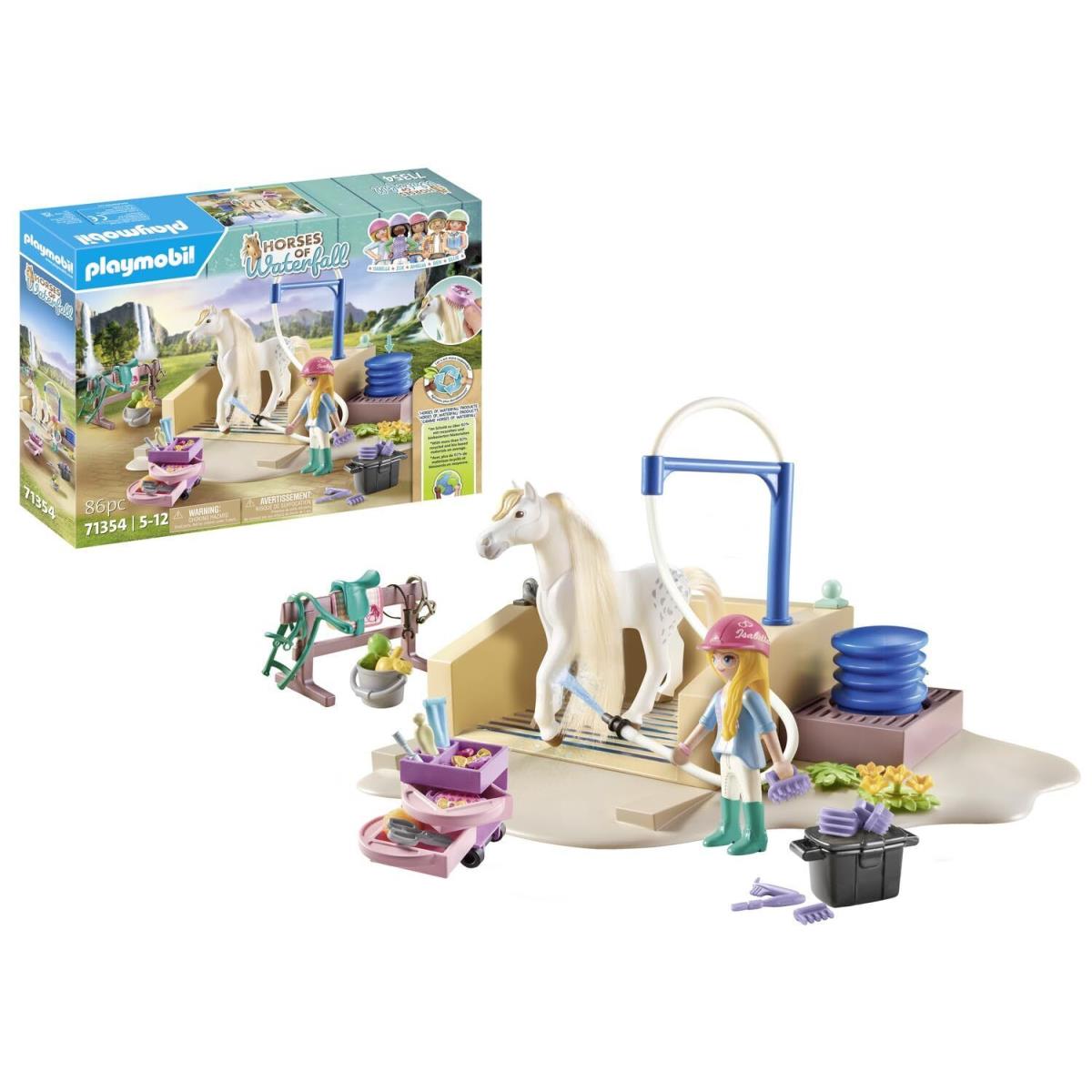 Playmobil 71354 Horses of Waterfall Washing Station with Isabella and Lioness e