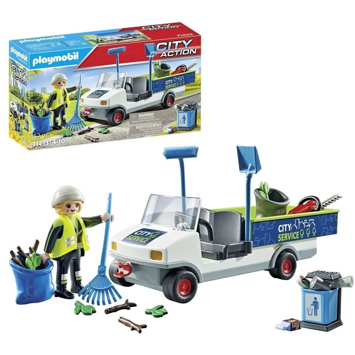 Playmobil 71433 City Action: Street Cleaner with E-vehicle