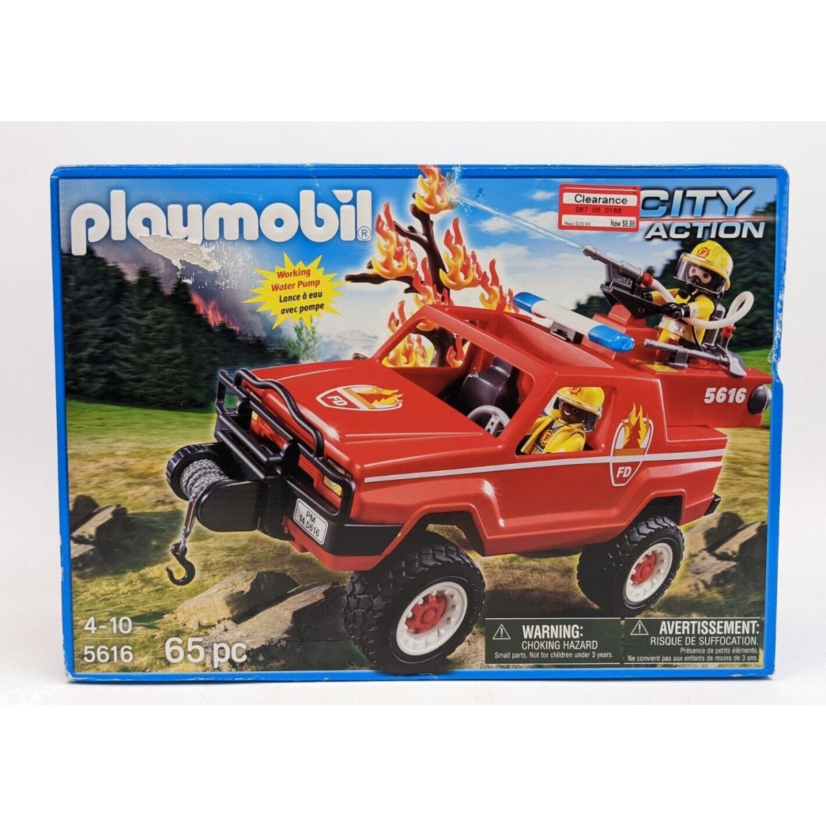 Playmobil 5616 City Action Firetruck Fireman Rangers Fire Engine Firefighter Set