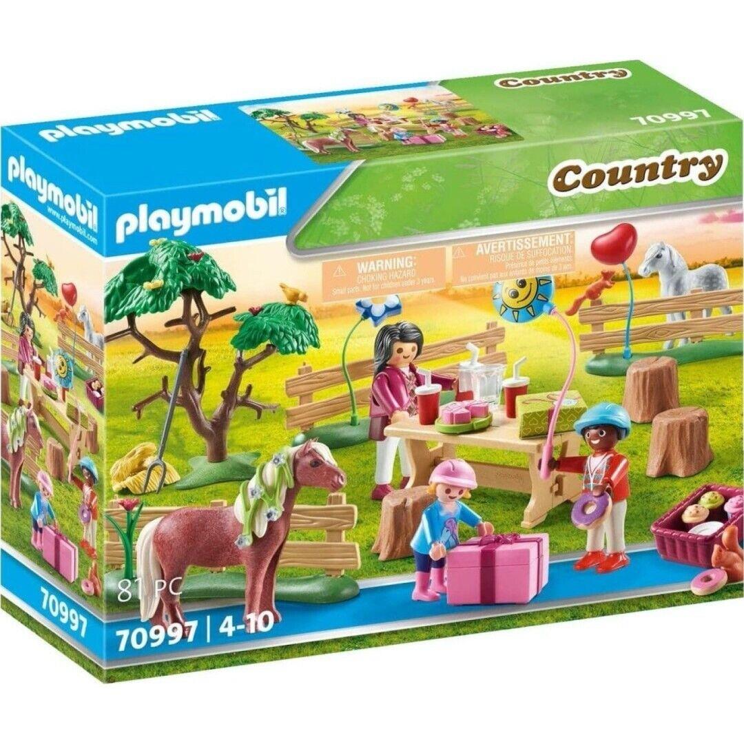 Playmobil 70997 Country: Birthday Party at The Farm with Ponies