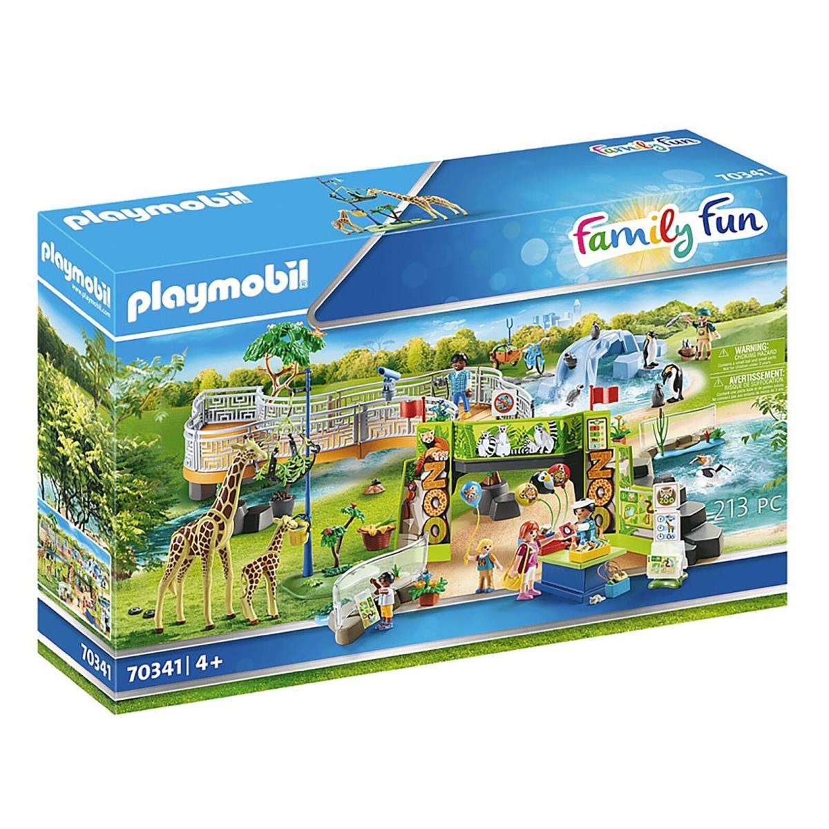 Playmobil 70341 Large City Zoo 213 Piece Building Set