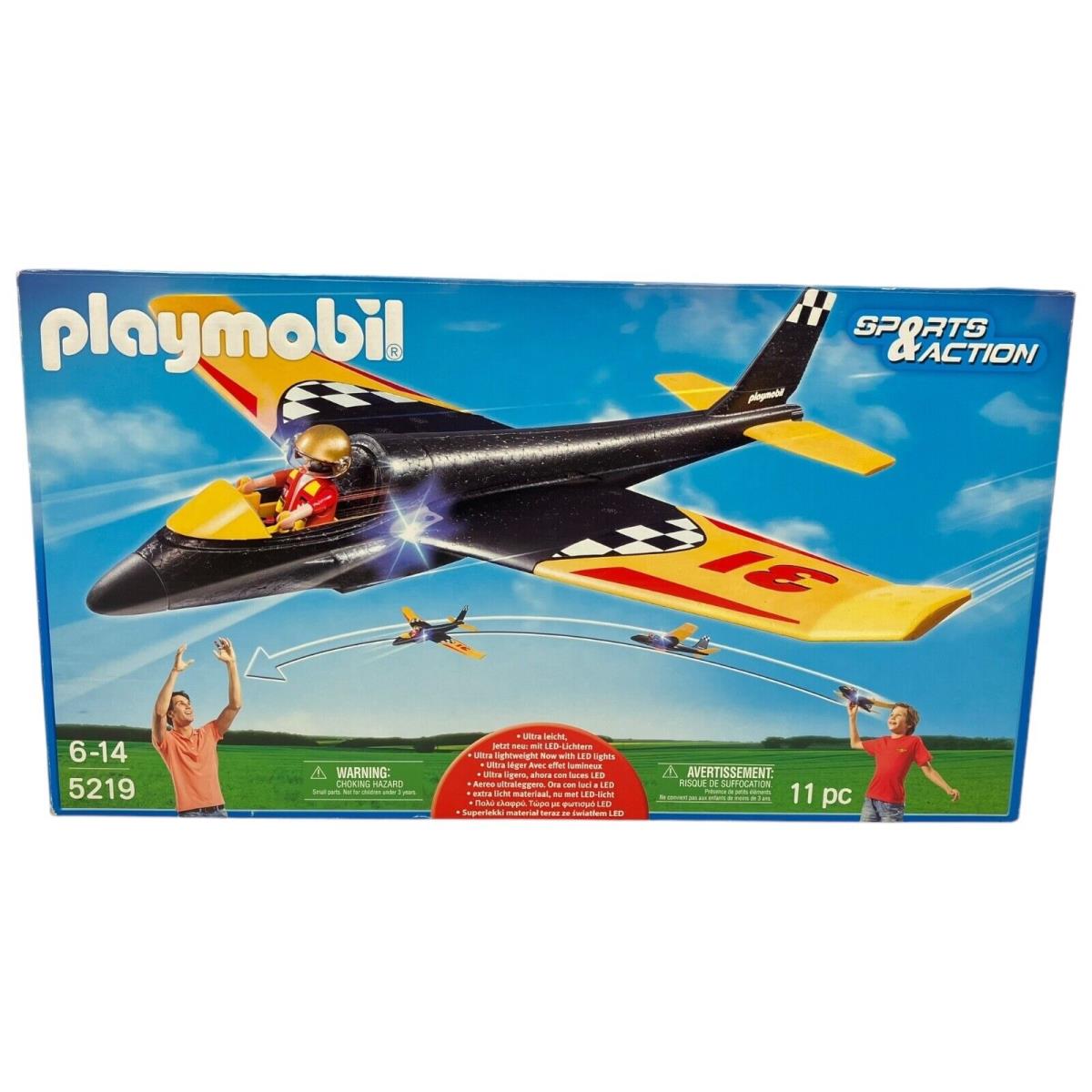 Playmobil 5219 Set Glider Jet Plane Foam Sports Action 11 Pc