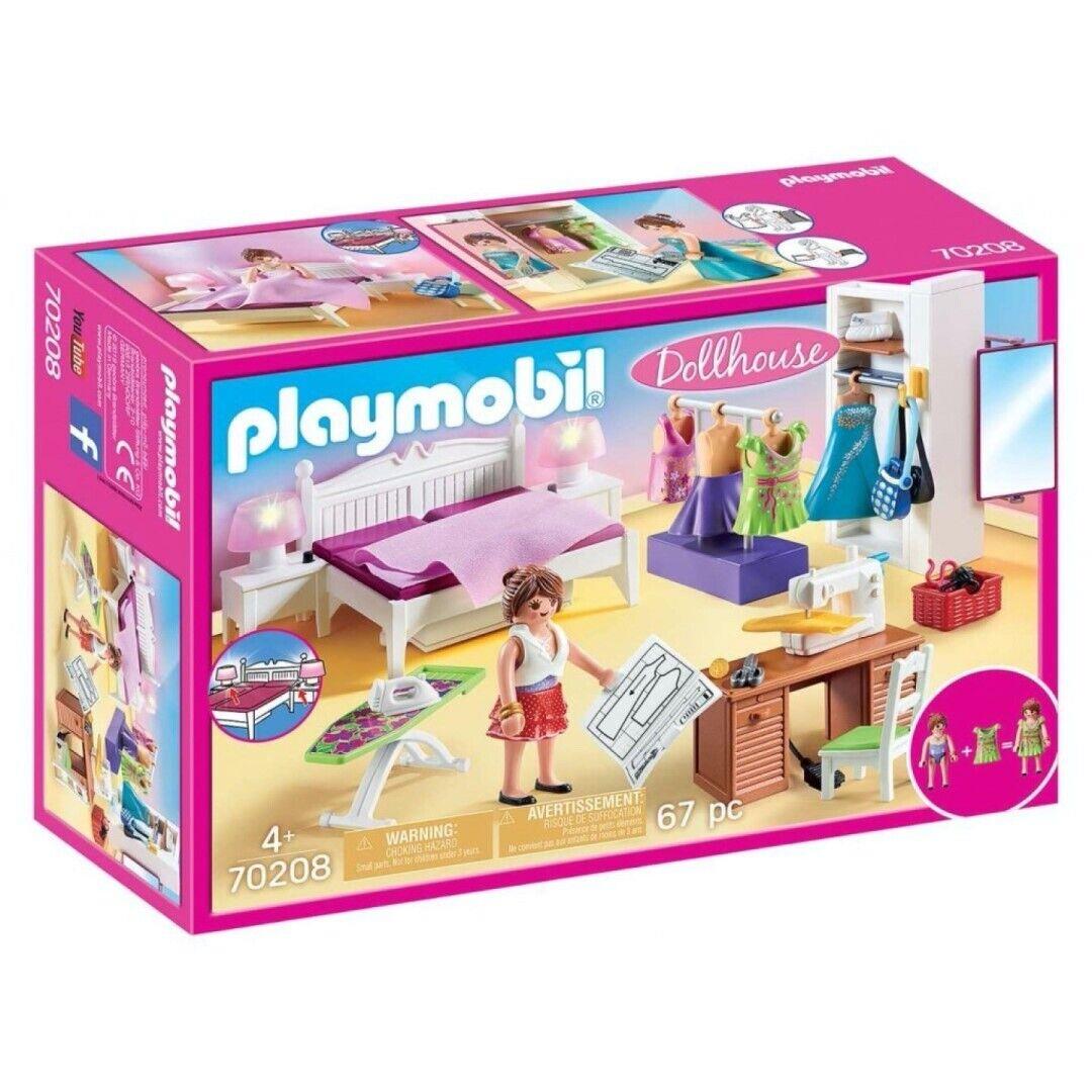 Playmobil 70208 Dollhouse: Bedroom with Sewing Corner