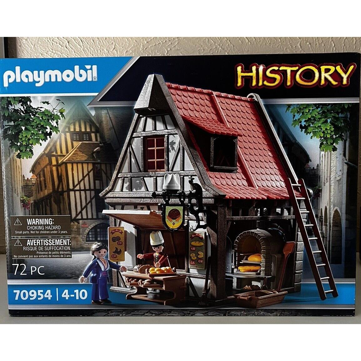 Playmobil History 70954 Medieval Bakery Bread Shop Market Boxed