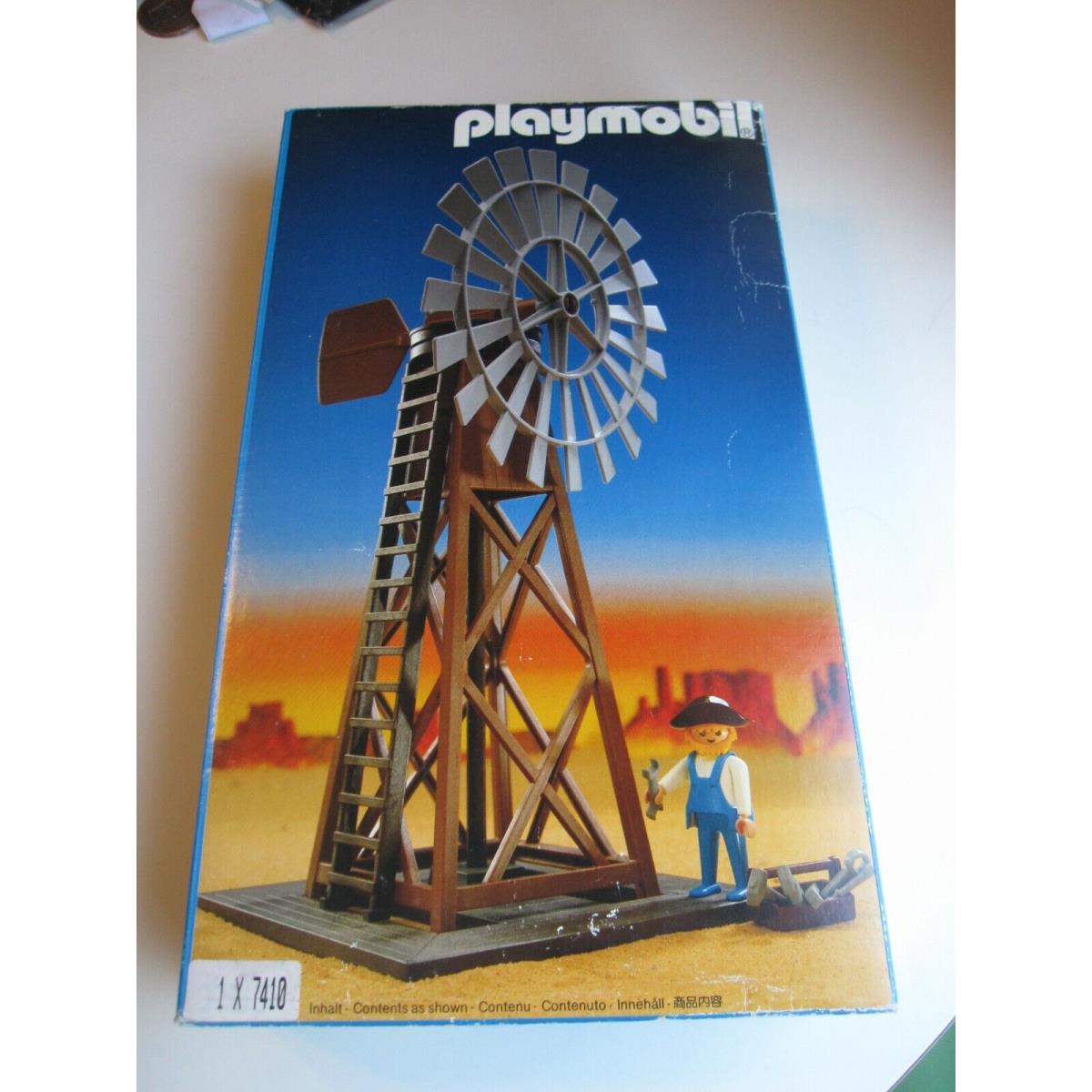 1987 Geobra Brandstatter Playmobil 7410 Windmill Repair Misb Bis