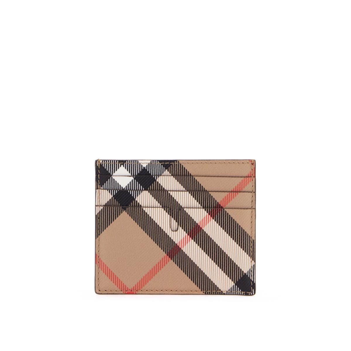 Burberry Card Holder Check Wallet