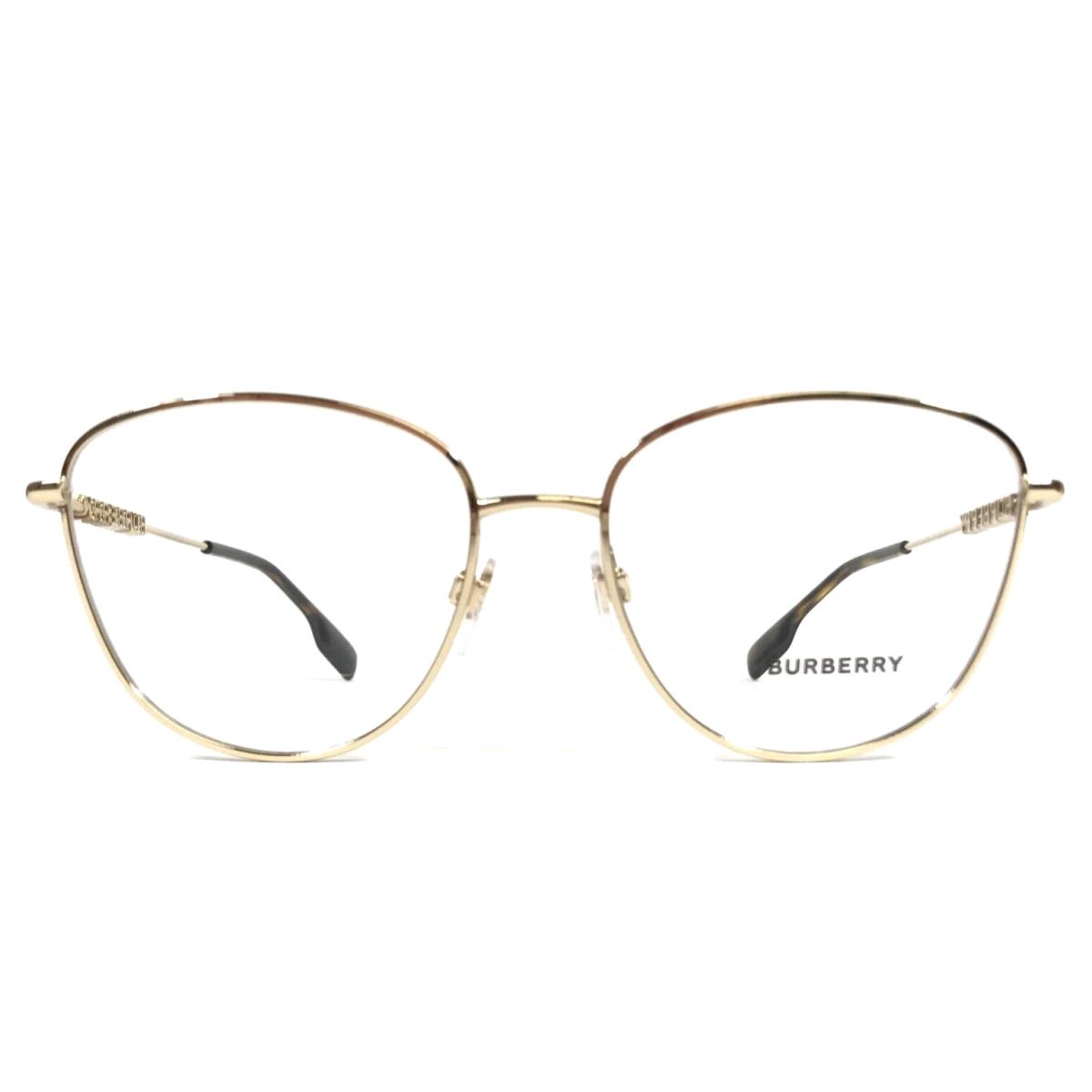 Burberry Eyeglasses Frames B1376 1340 Gold Cat Eye Wire Rim 55-17-140