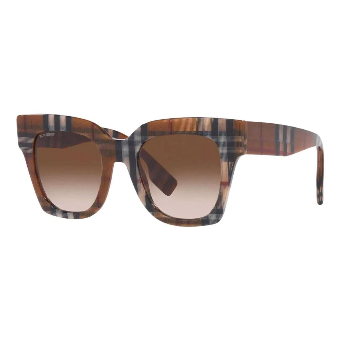Burberry BE4364F-396713 51 Kitty Sunglasses Check Brown Frame Brown Gradient - Brown Gradient, Frame: Brown Gradient, Lens: Brown