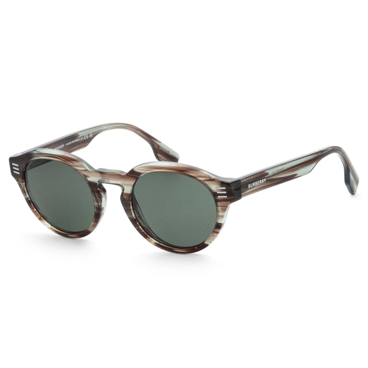 Burberry Men`s 50mm Striped Green Sunglasses BE4404-409871-50