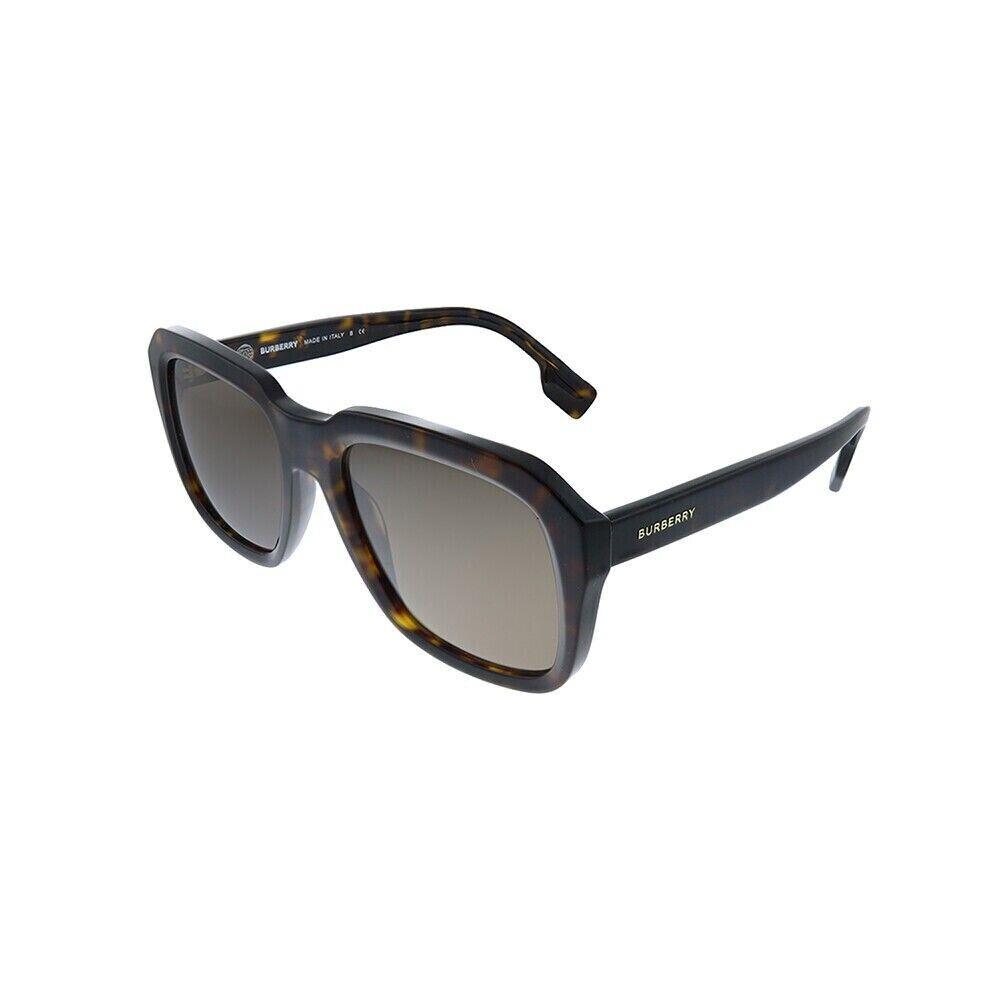 Burberry BE4350 39073 Square Dark Havana/brown Sunglasses