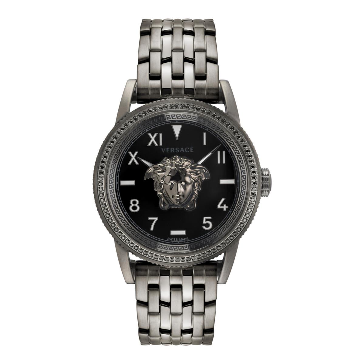 Versace Mens V-palazzo Black 43mm Bracelet Fashion Watch