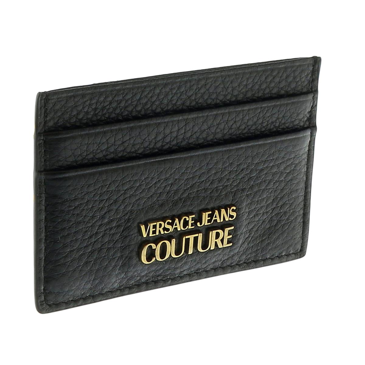 Versace Jeans Couture Black/gold Small Classic Flat Cardholder