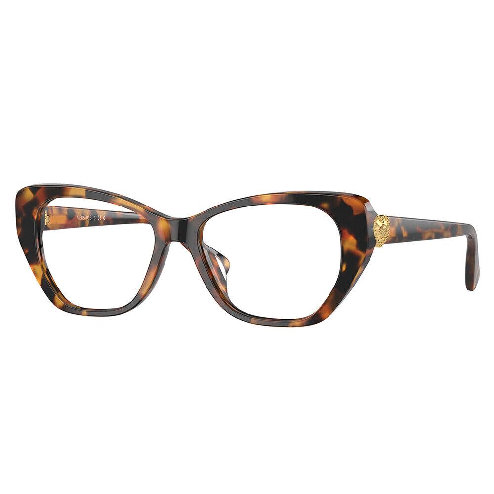 Versace VK 3005U 5119 Light Havana Plastic Irregular Eyeglasses 47mm