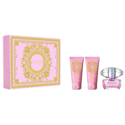 Versace Bright Crystal 3pc Gift Set Perfume 1.7 oz + Shower Gel + Body Lotion