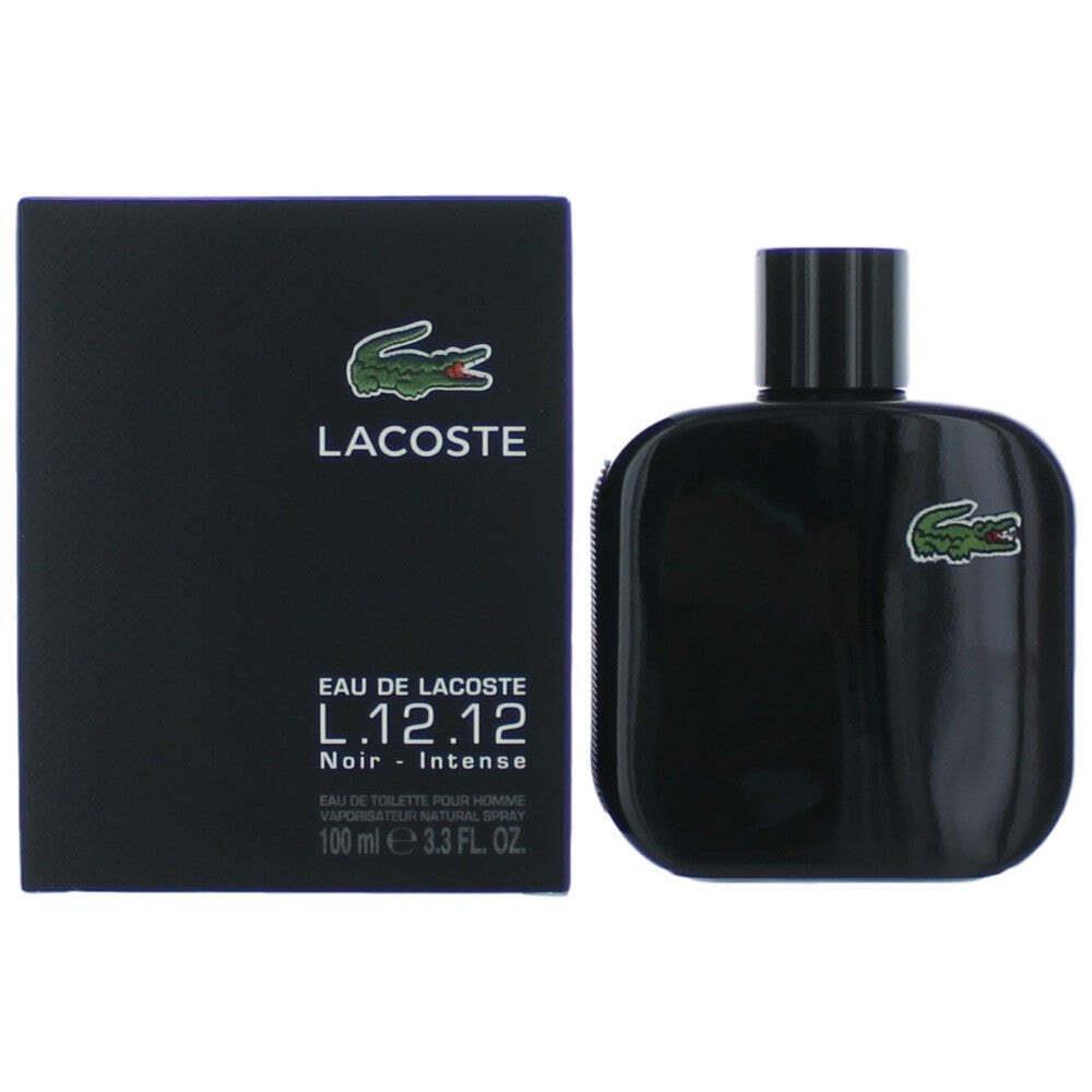 Lacoste L.12.12 Black Noir Intense By Lacoste 3.3 Oz Edt Spray Men