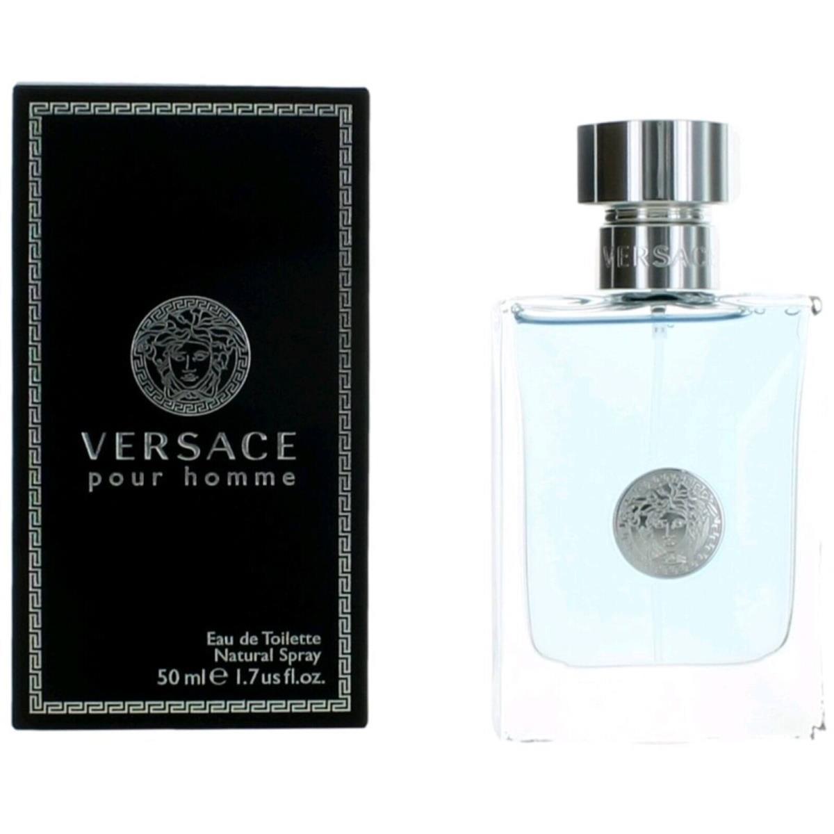 Versace Men`s Eau De Toilette Spray Pour Homme Timeless Allure 1.7 oz