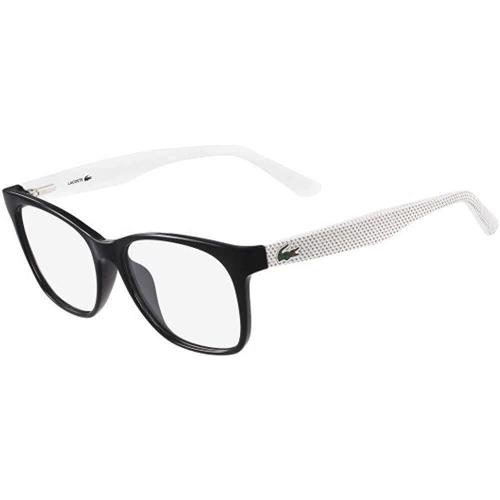 Lacoste L-2767 001 Black White Eyeglasses 54/16/140