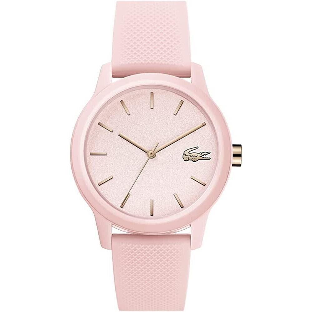 Lacoste 2001065 Unisex Watch Rose Gold Tone Blue Rubber Strap