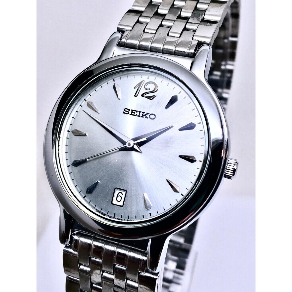 Seiko Quartz SFWV31P1 Mid Size Stainless Steel Slver Dial