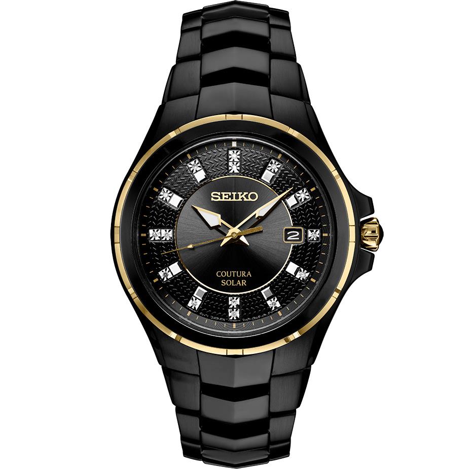 Seiko SNE506 Coutura Solar Black Ion Fisish Pvd Steel