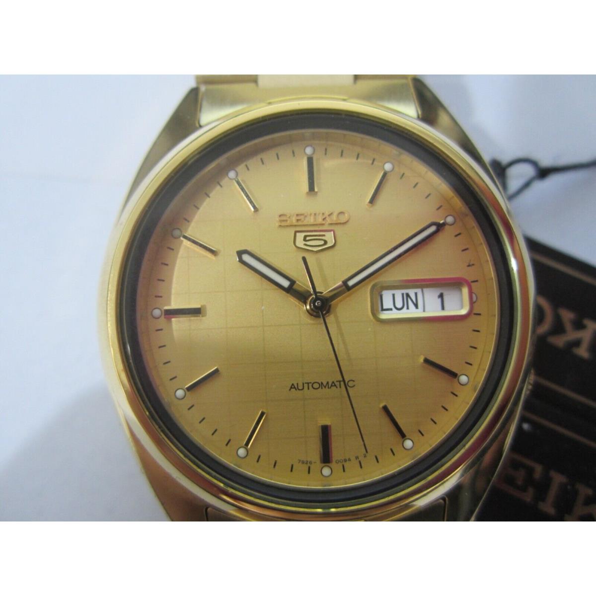 Seiko Men`s Watch Automatic Gold All S/s SNXL72