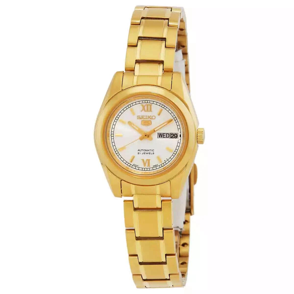 Seiko 5 Automatic White Dial Ladies Watch SYMK30K1