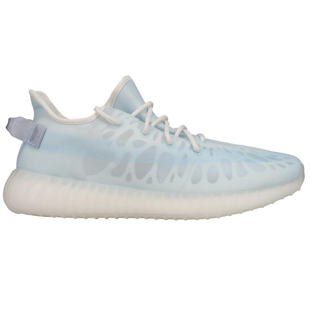 Adidas Yeezy Boost 350 V2 Lace Up Mens Blue Sneakers Casual Shoes GW2869