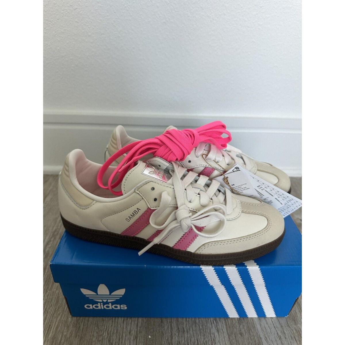 W Adidas Originals Samba OG White Lucid Pink IG1962 Womens Shoes Sneakers US7