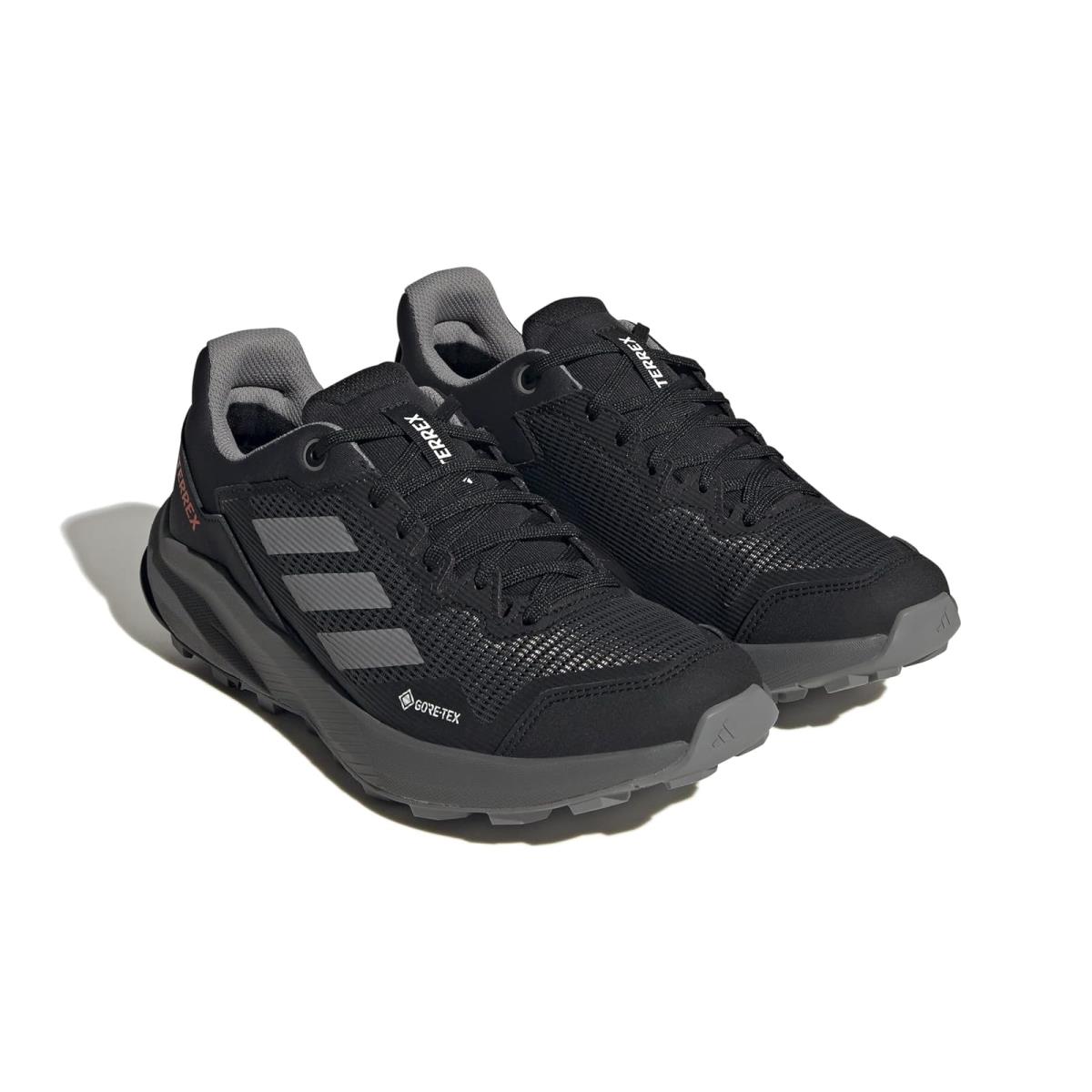 Woman`s Sneakers Athletic Shoes Adidas Outdoor Terrex Trailrider Gtx - Black/Grey/Grey