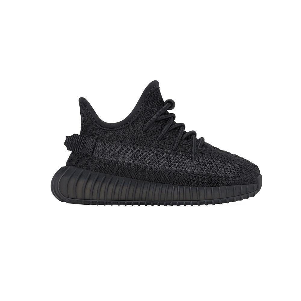 Adidas Yeezy Boost 350 V2 Slip On Infant Boys Black Sneakers Casual Shoes FZ60